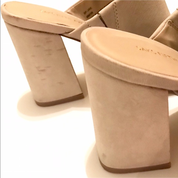 SAKS FIFTH AVENUE | Cream Slide-on Mules (6) - Picture 4 of 6